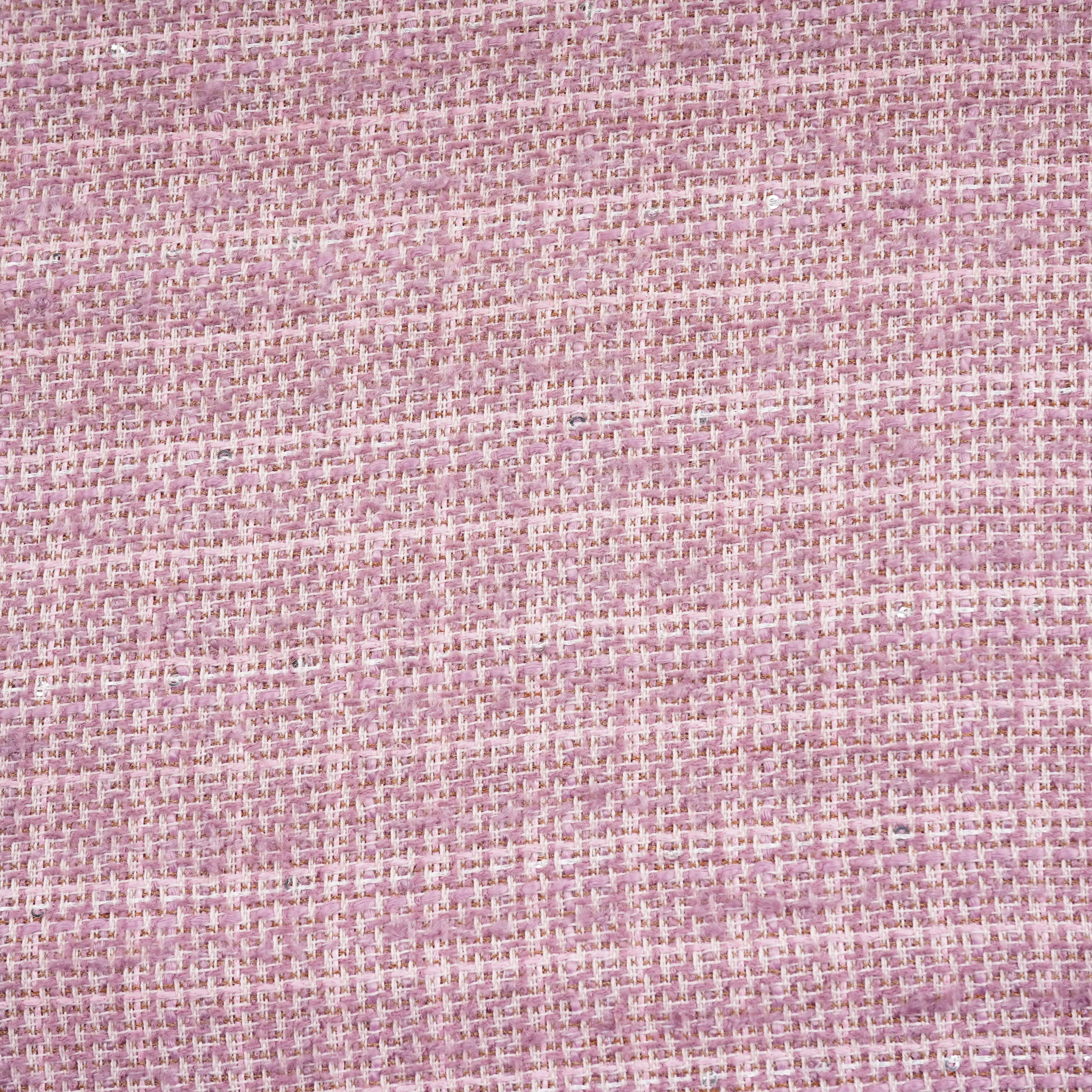 Berry Red Check Tweed Fabric 21884