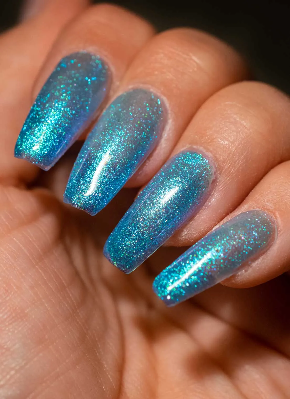 Blue Raspberry  - Glitter Gel Polish - Uber Chic 12ml