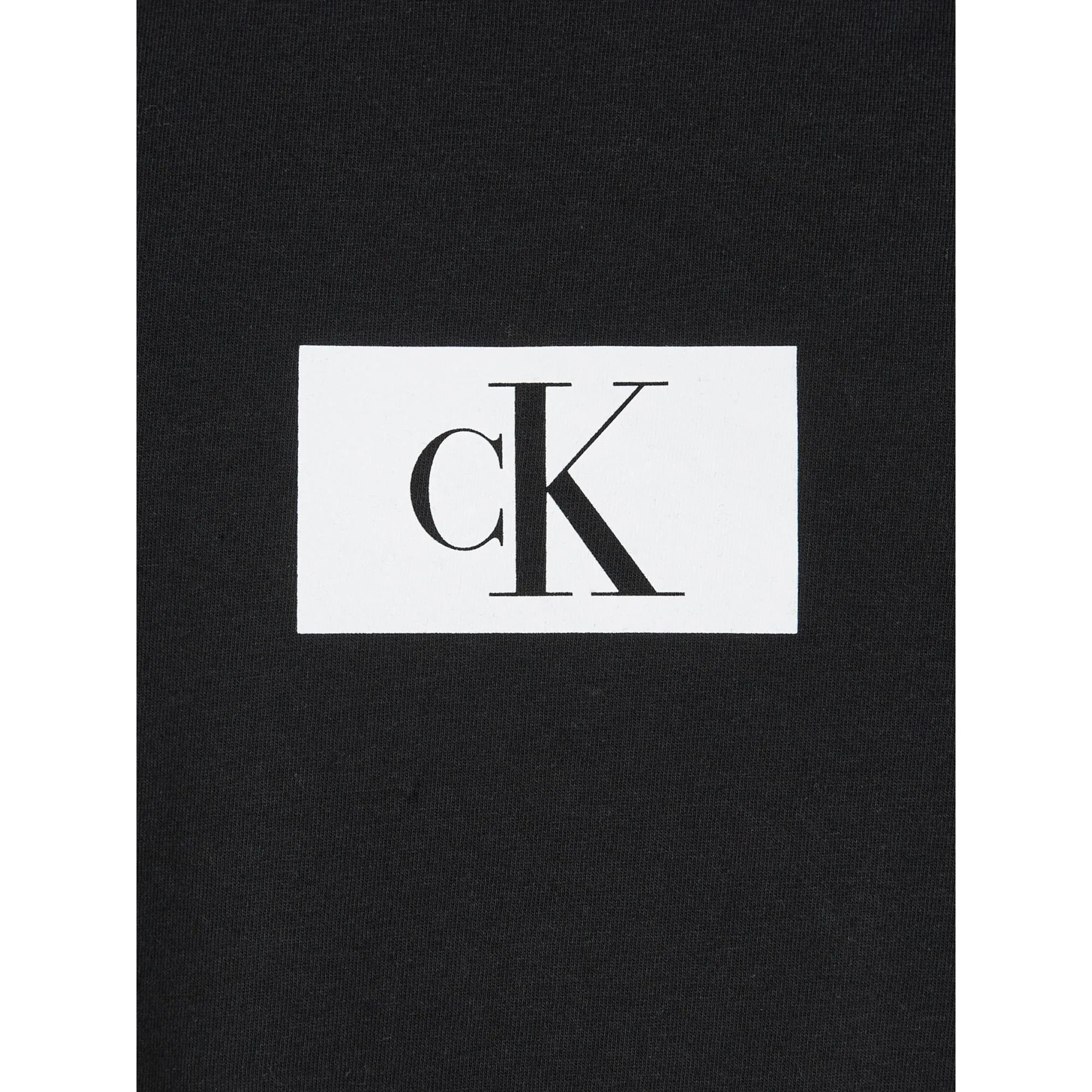 Calvin Klein CK 96 Lounge Graphic Crew Neck Short Sleeve Tee - Black