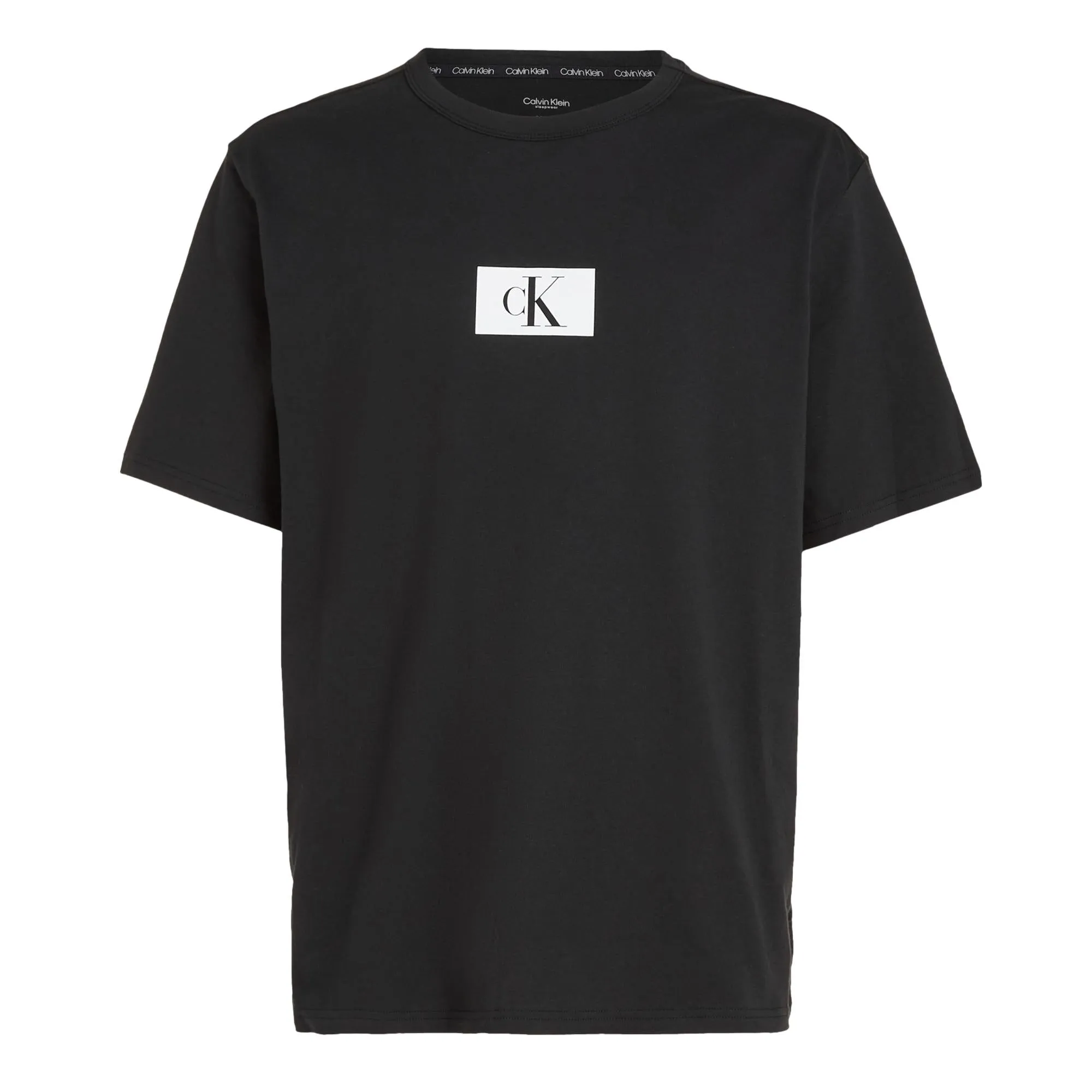 Calvin Klein CK 96 Lounge Graphic Crew Neck Short Sleeve Tee - Black