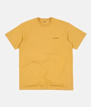 Carhartt American Script T-Shirt - Winter Sun