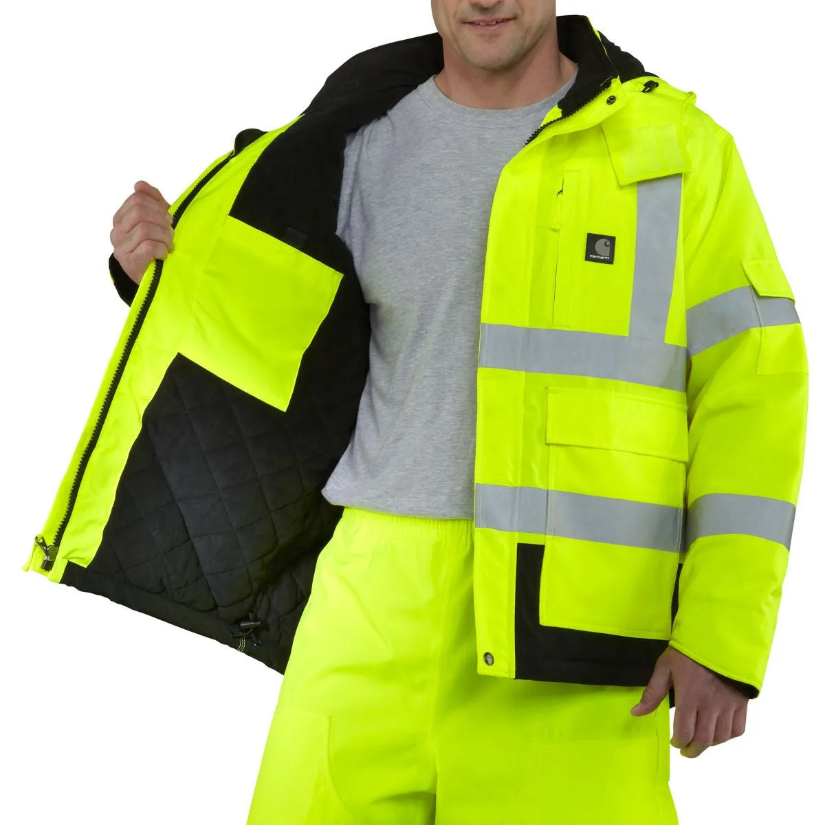 Carhartt Men's Brite Lime High Visibility Sherwood Jacket