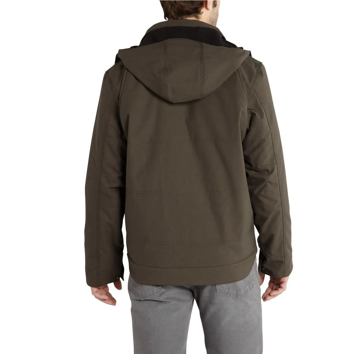 Carhartt Men's Dark Coffee Quick Duck Livingston Jacket