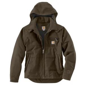 Carhartt Men's Dark Coffee Quick Duck Livingston Jacket