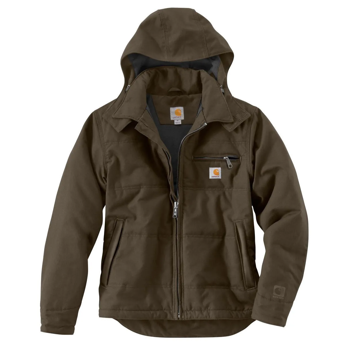 Carhartt Men's Dark Coffee Quick Duck Livingston Jacket