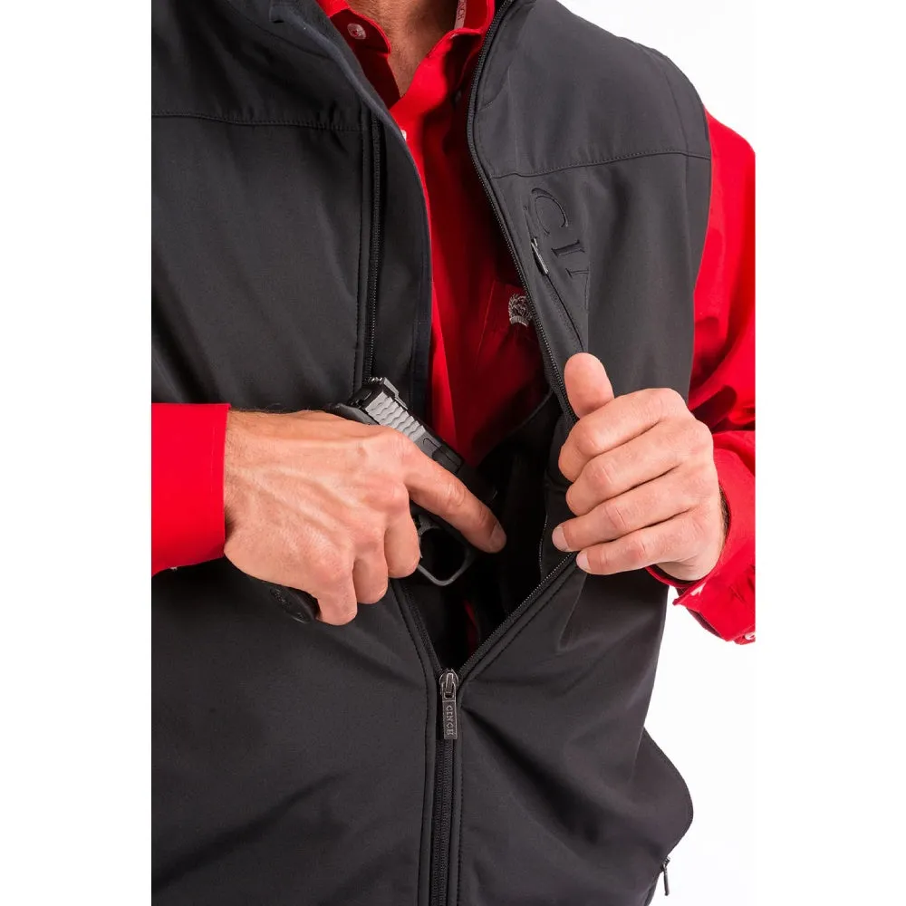 Cinch Mens Bonded Concealed Carry Vest - MWV1082001-BLK