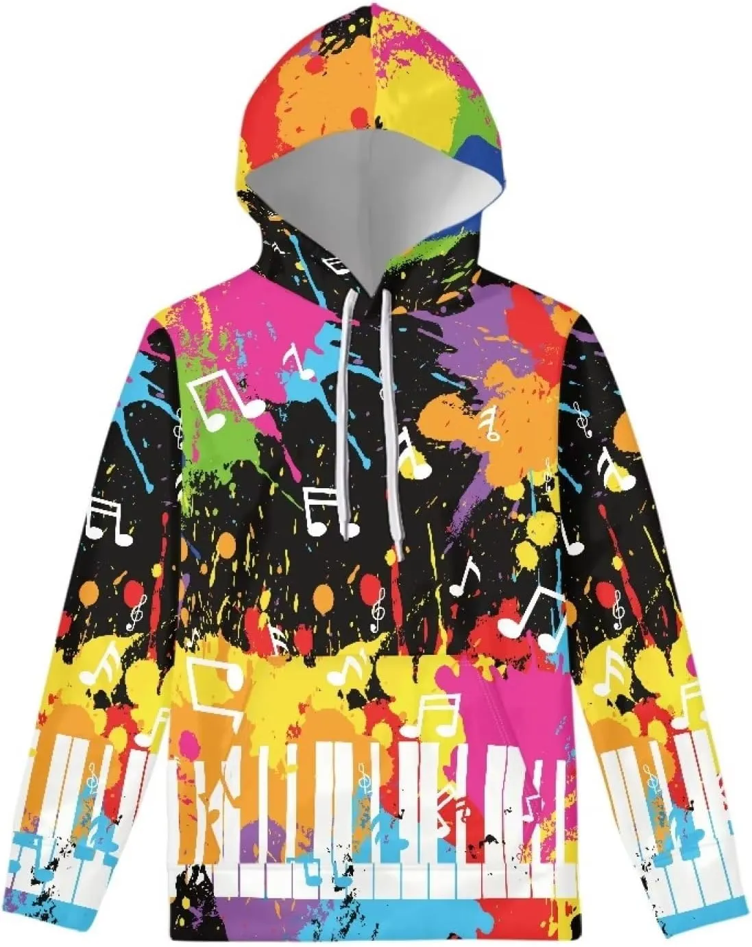 Coloranimal Hoody Drawstring Sweatshirts and Hoodies for Women Teenagers Size XS-6XL