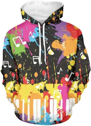 Coloranimal Hoody Drawstring Sweatshirts and Hoodies for Women Teenagers Size XS-6XL