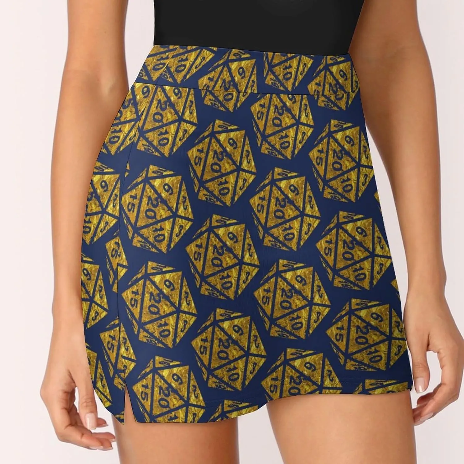 D And 20 Dice Women's Skort Athletic Skirt Golf Skorts A-line Skirts with Built-in Shorts Pockets