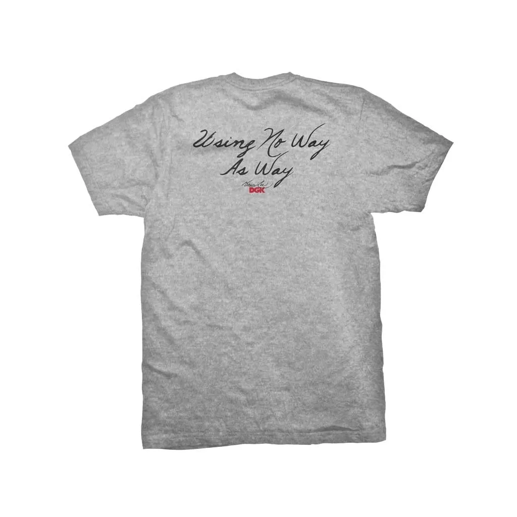 DGK x Bruce Lee No Way as Way Tee - Athletic Heather