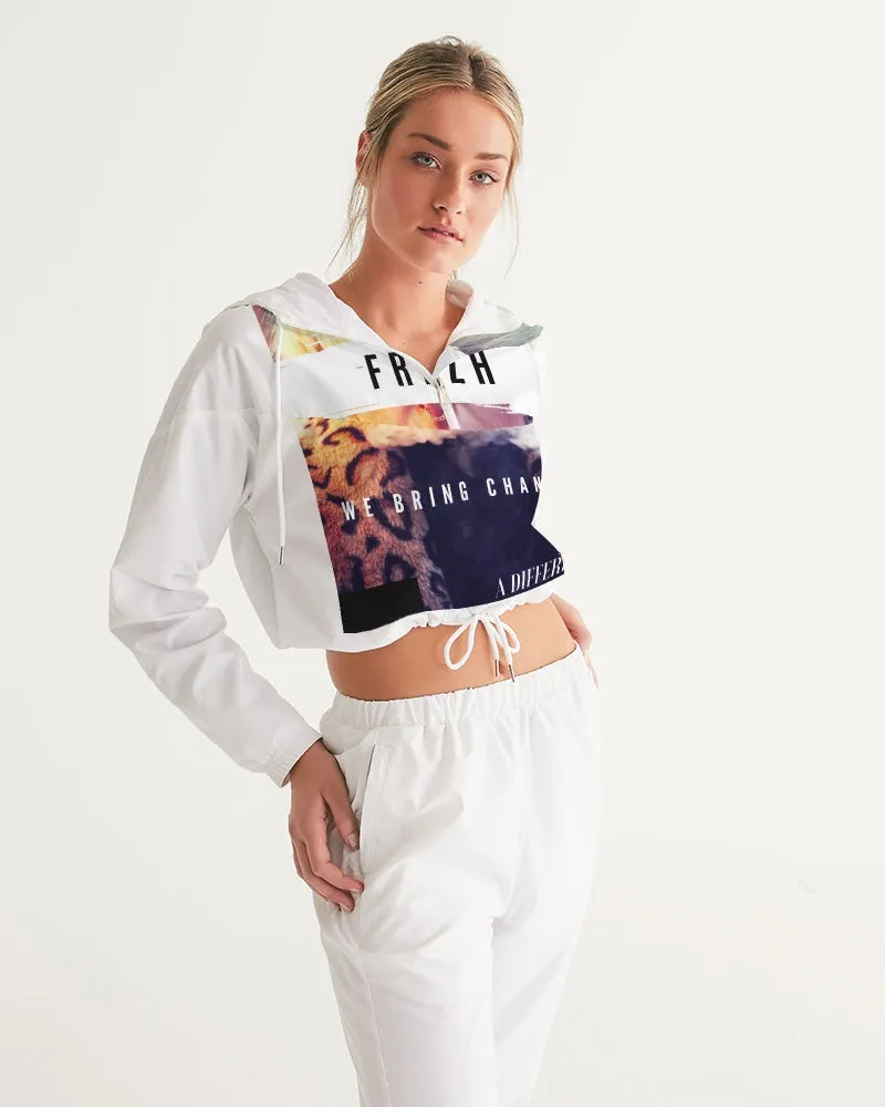Frezh Orginal Women's Cropped Windbreaker