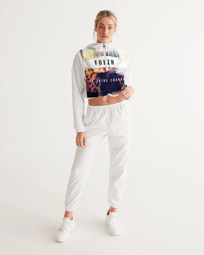 Frezh Orginal Women's Cropped Windbreaker