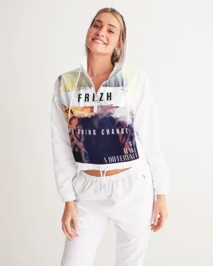 Frezh Orginal Women's Cropped Windbreaker