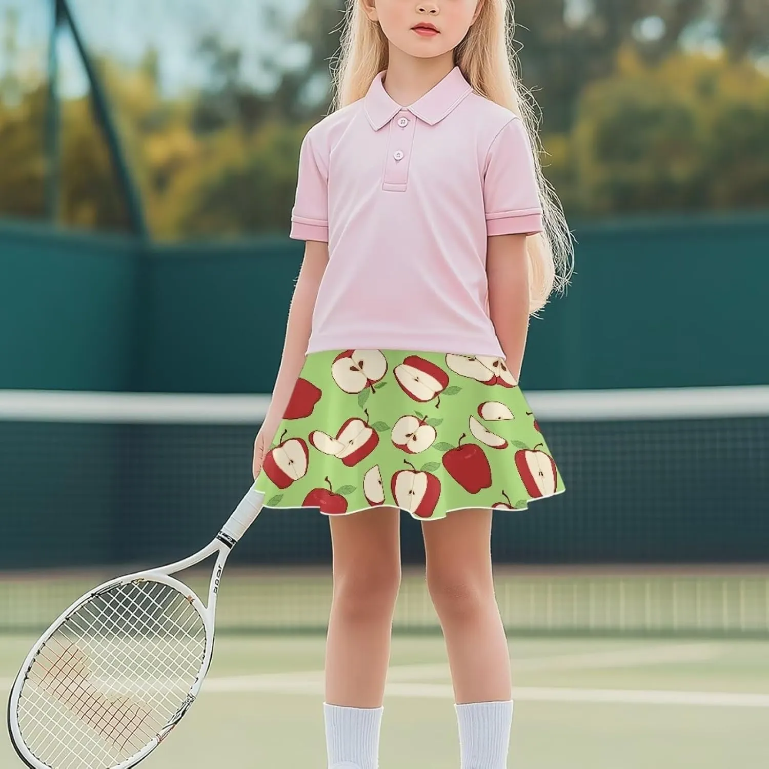 Girls Cute Skirts 1-in-2 Skorts Built in Shorts Lightweight Playwear Size 5-14