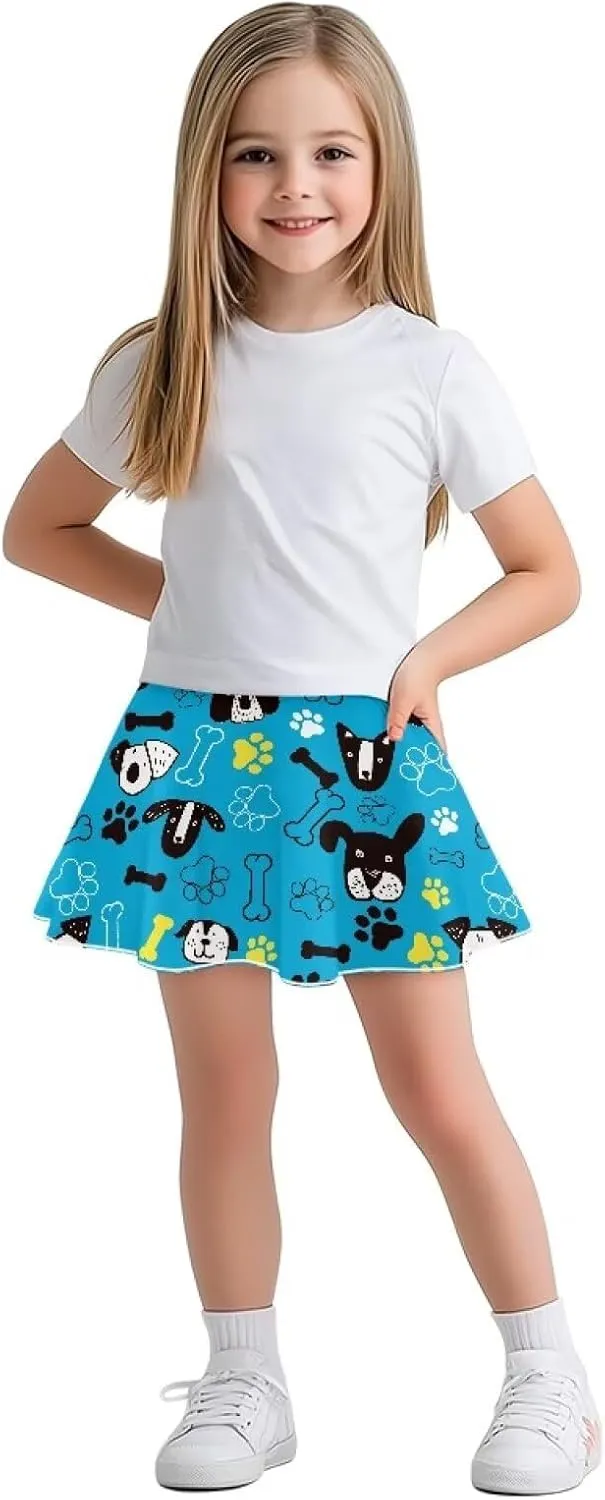 Girls' Skirts & Skorts with Pockets Built in Shorts High Waisted Skirt Size 5-14