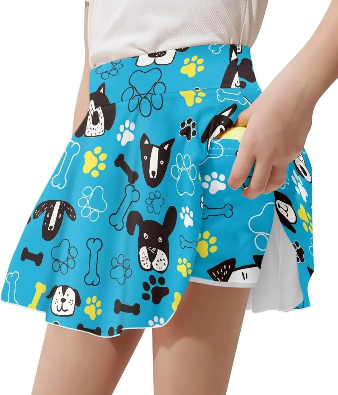 Girls' Skirts & Skorts with Pockets Built in Shorts High Waisted Skirt Size 5-14