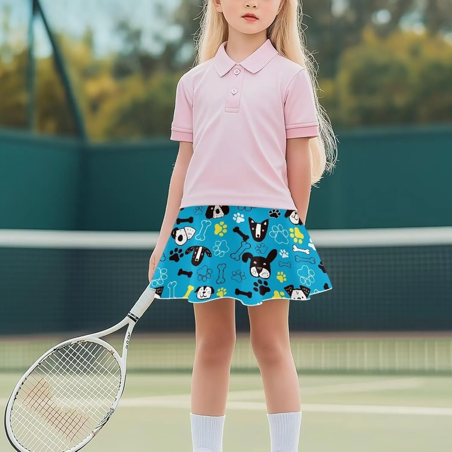 Girls' Skirts & Skorts with Pockets Built in Shorts High Waisted Skirt Size 5-14