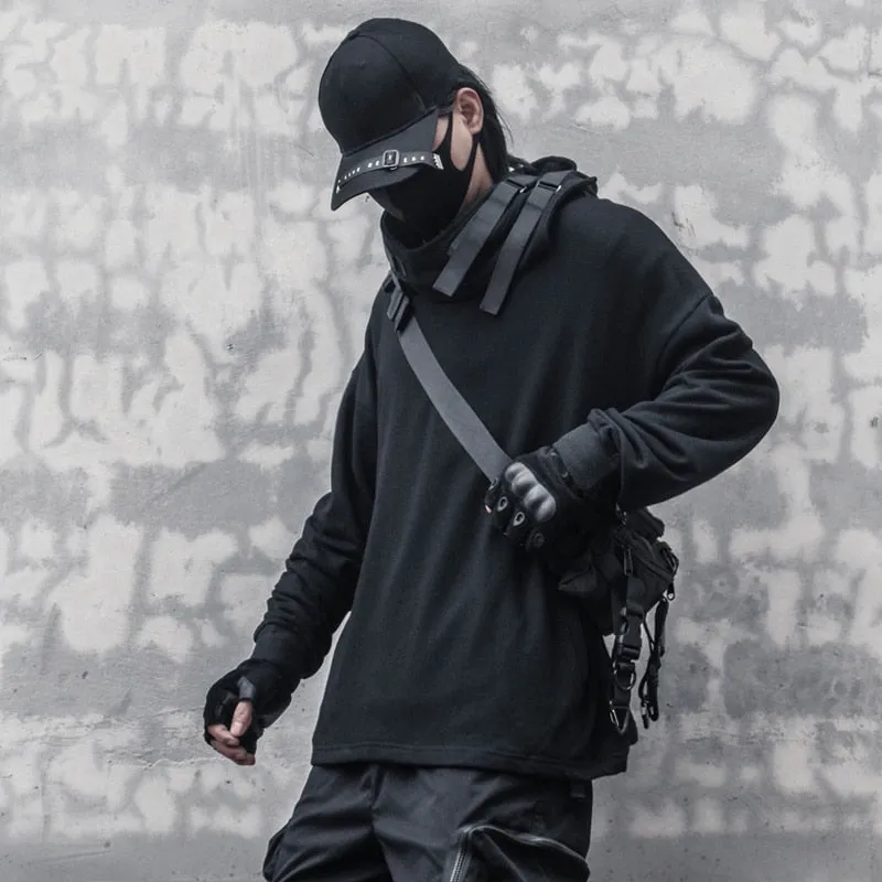 Harajuku Hoodie Autumn Hip Hop Streetwear Fish Mouth Hoodies Sweatshirts Cotton Tops Pullovers Techwear