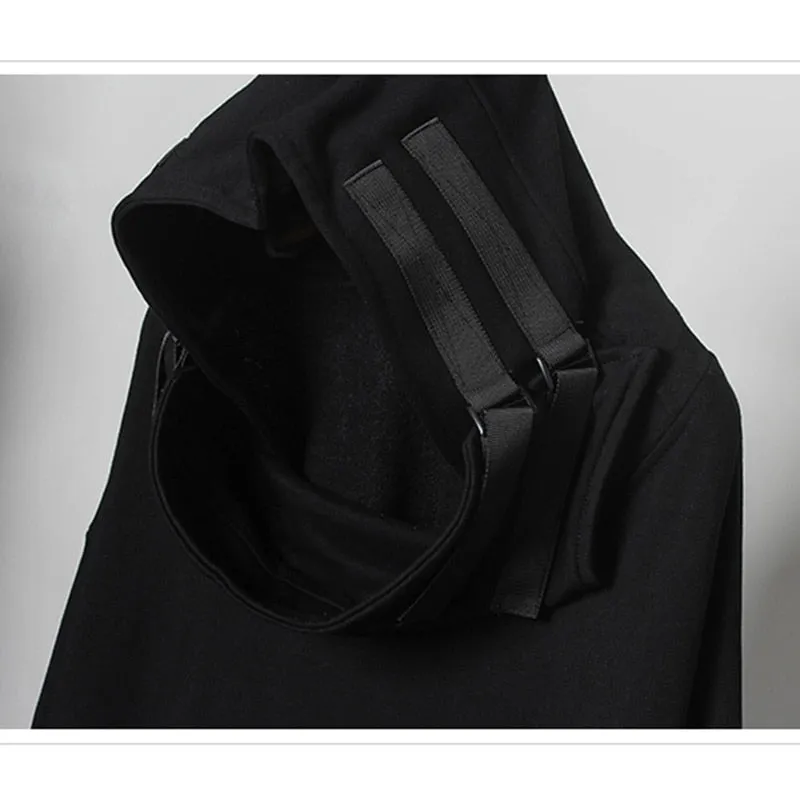 Harajuku Hoodie Autumn Hip Hop Streetwear Fish Mouth Hoodies Sweatshirts Cotton Tops Pullovers Techwear