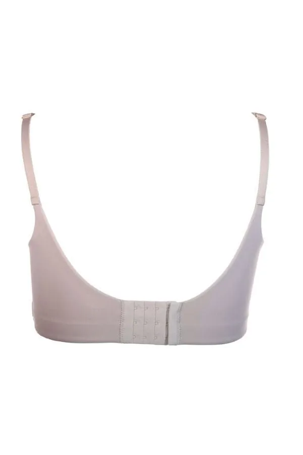 High Profile Back Smoothing Bra with Soft Full Coverage Cups - Nude