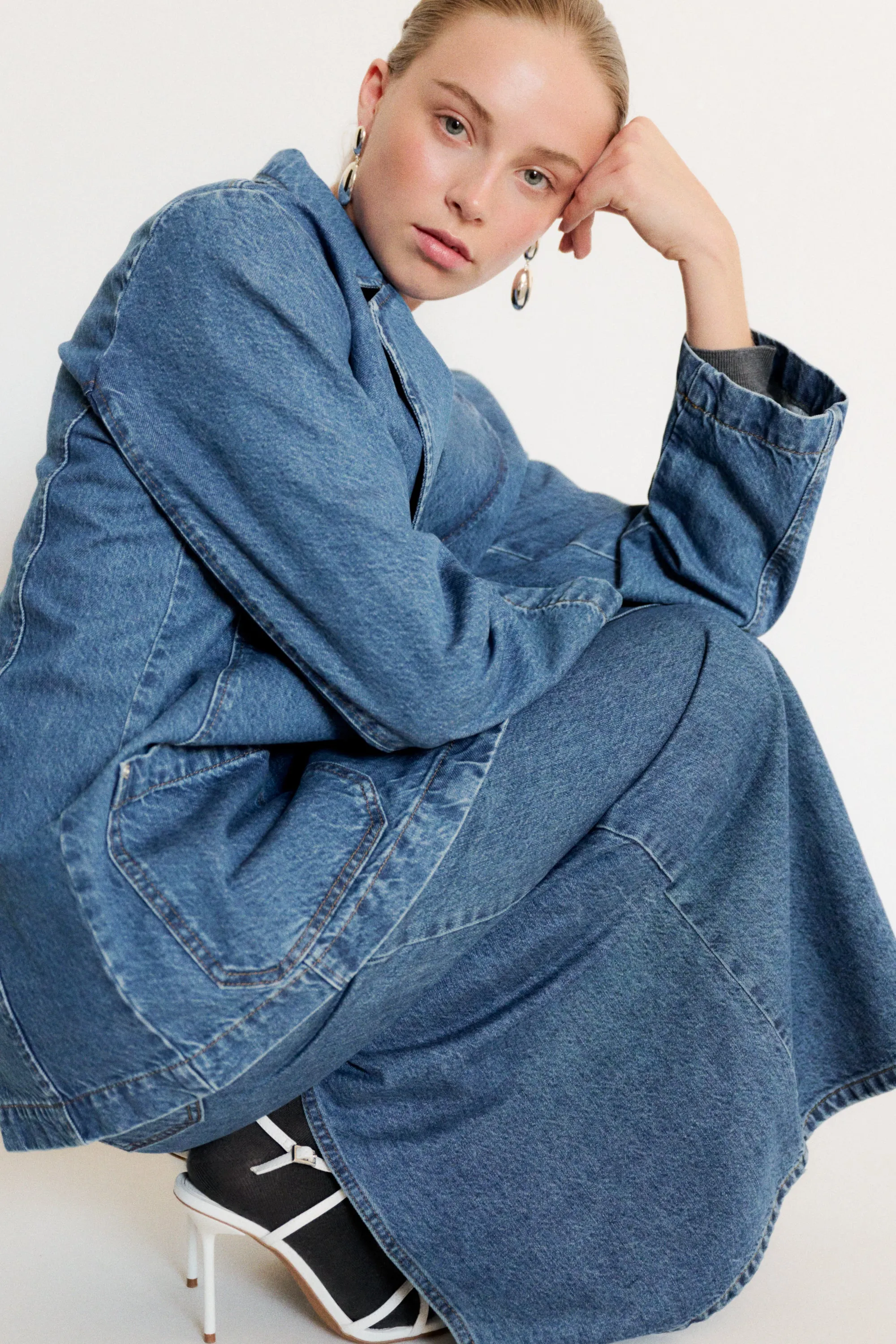 IVY-Brooke Boxy Blazer Wash Jaca