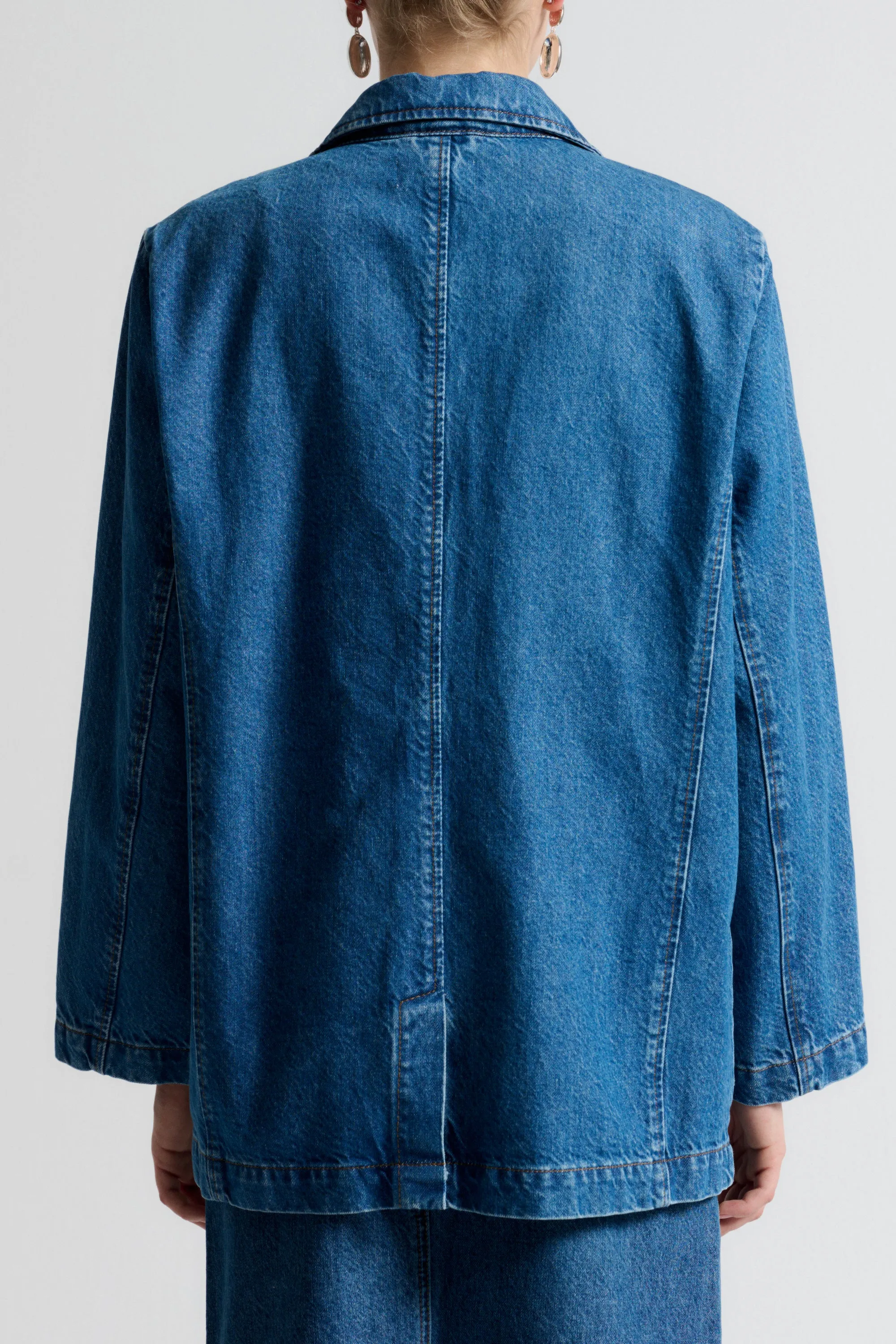 IVY-Brooke Boxy Blazer Wash Jaca