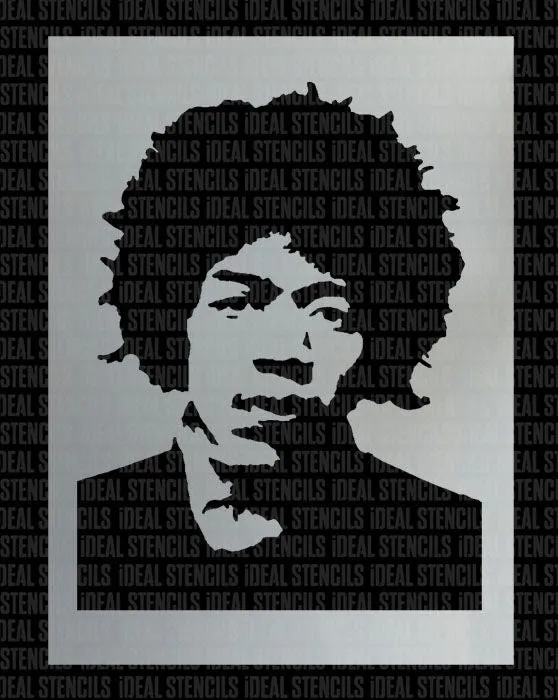 Jimi Hendrix Stencil