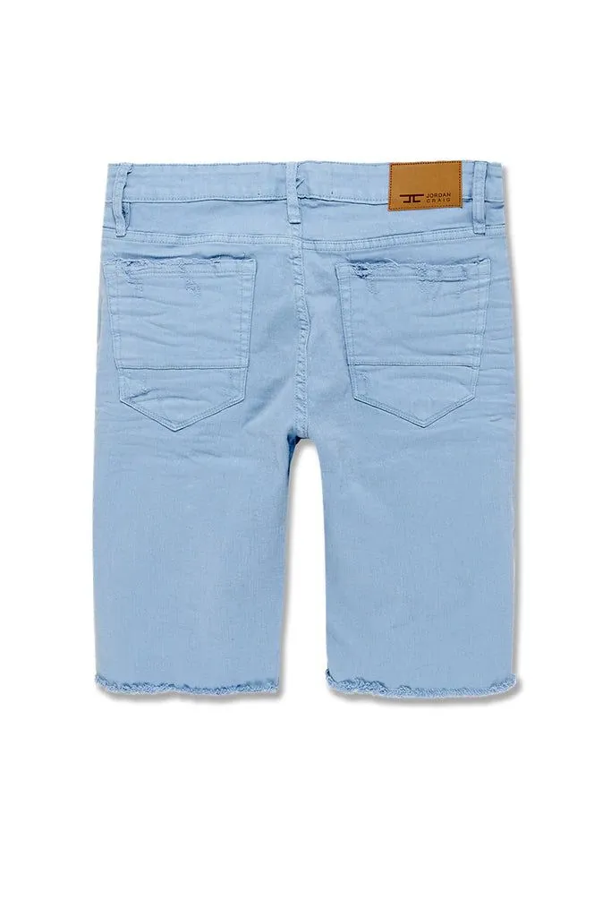 Jordan Craig Men's Ironbound Twill Shorts J3186sa-Sky blue