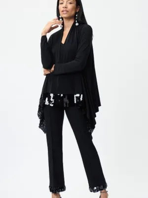 Joseph Ribkoff T Black Sequin Detail Cover Up 224312 11