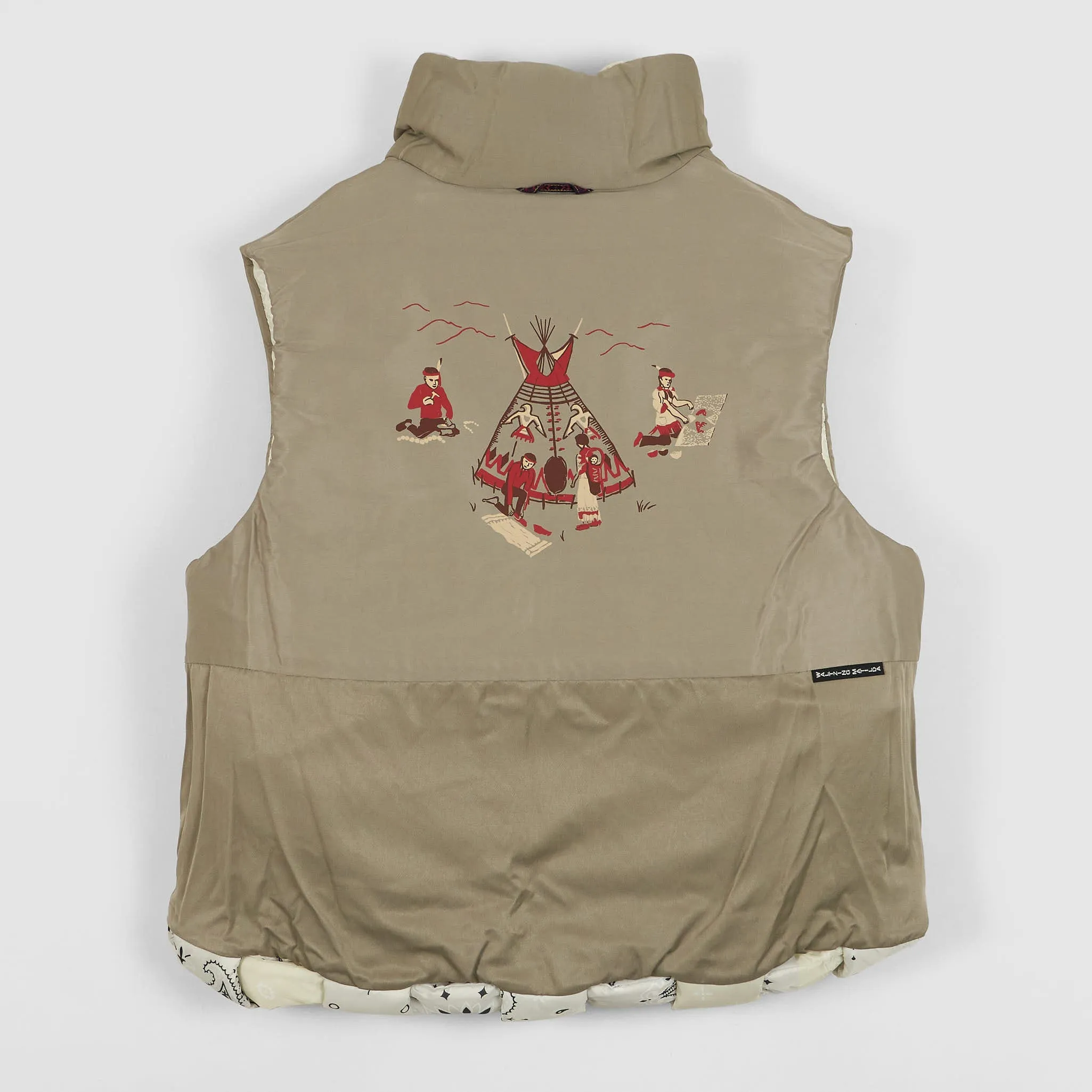Kapital Bandana Reversible Print K-eel Weaving Vest