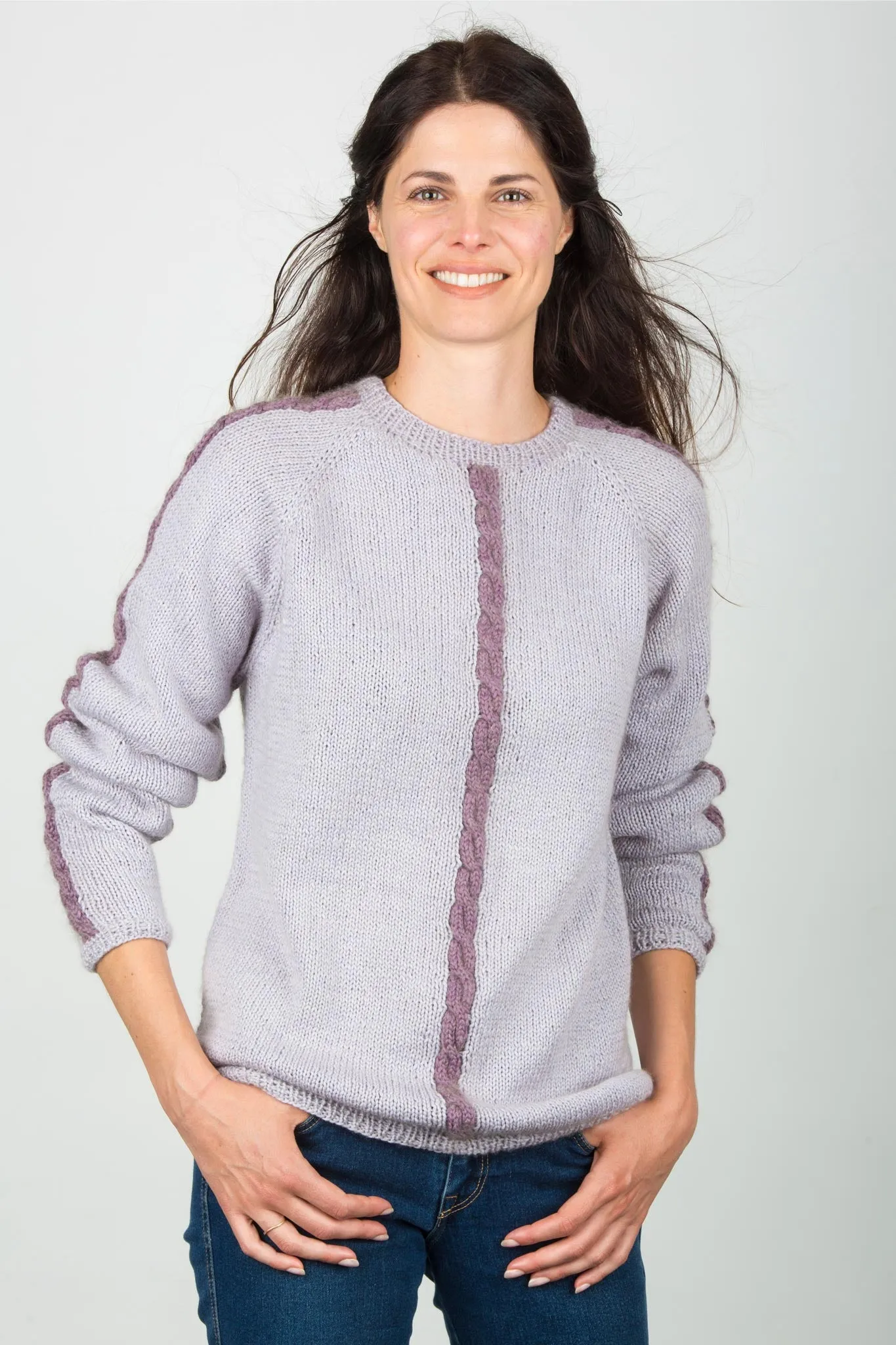 Kelly Mini-Cable Pullover Designer Knitting Pattern