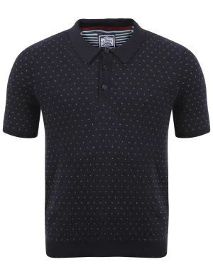 Le Shark Joseph Navy Knitted Polo