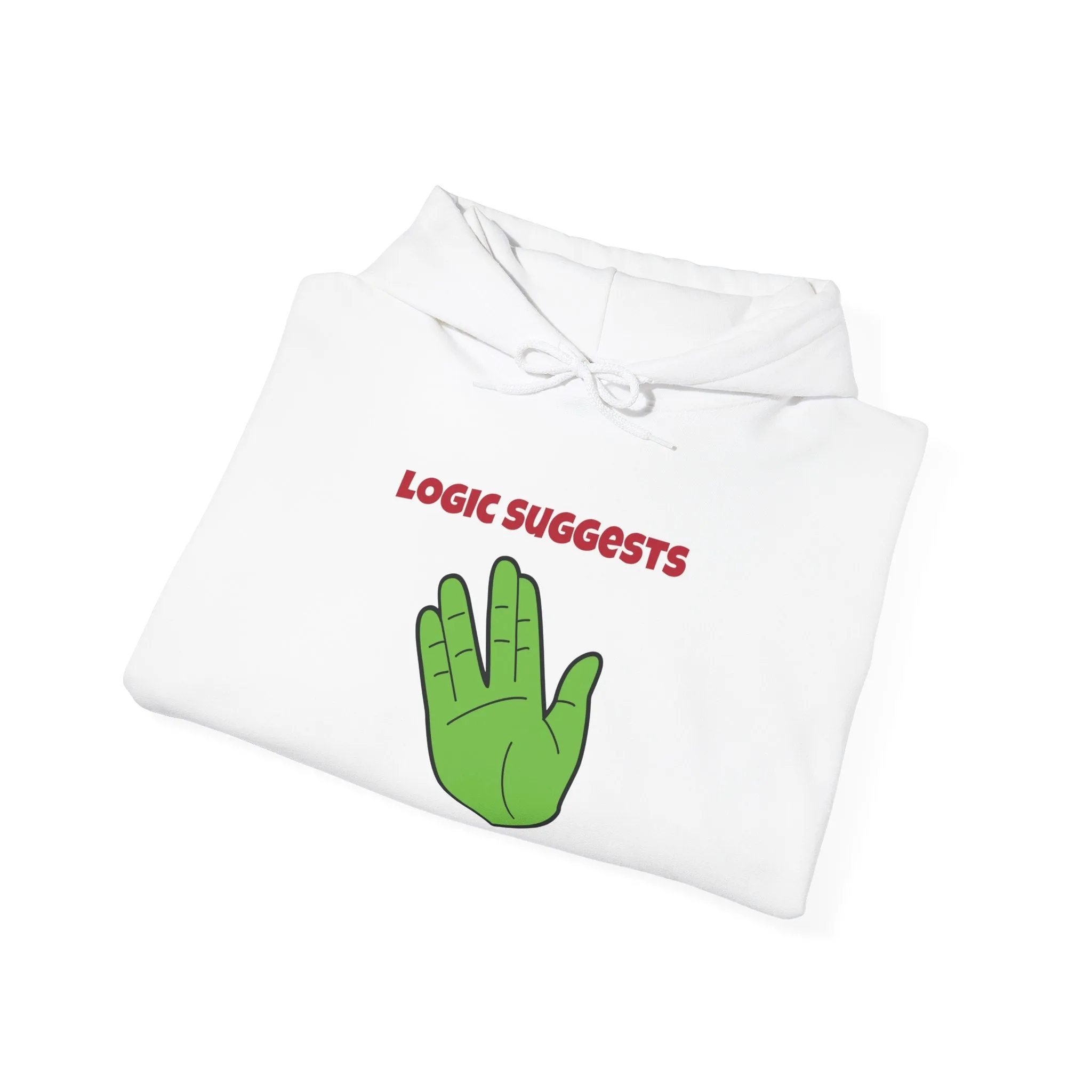 Logic Suggests Funny Spock Christmas Unisex Hoodie