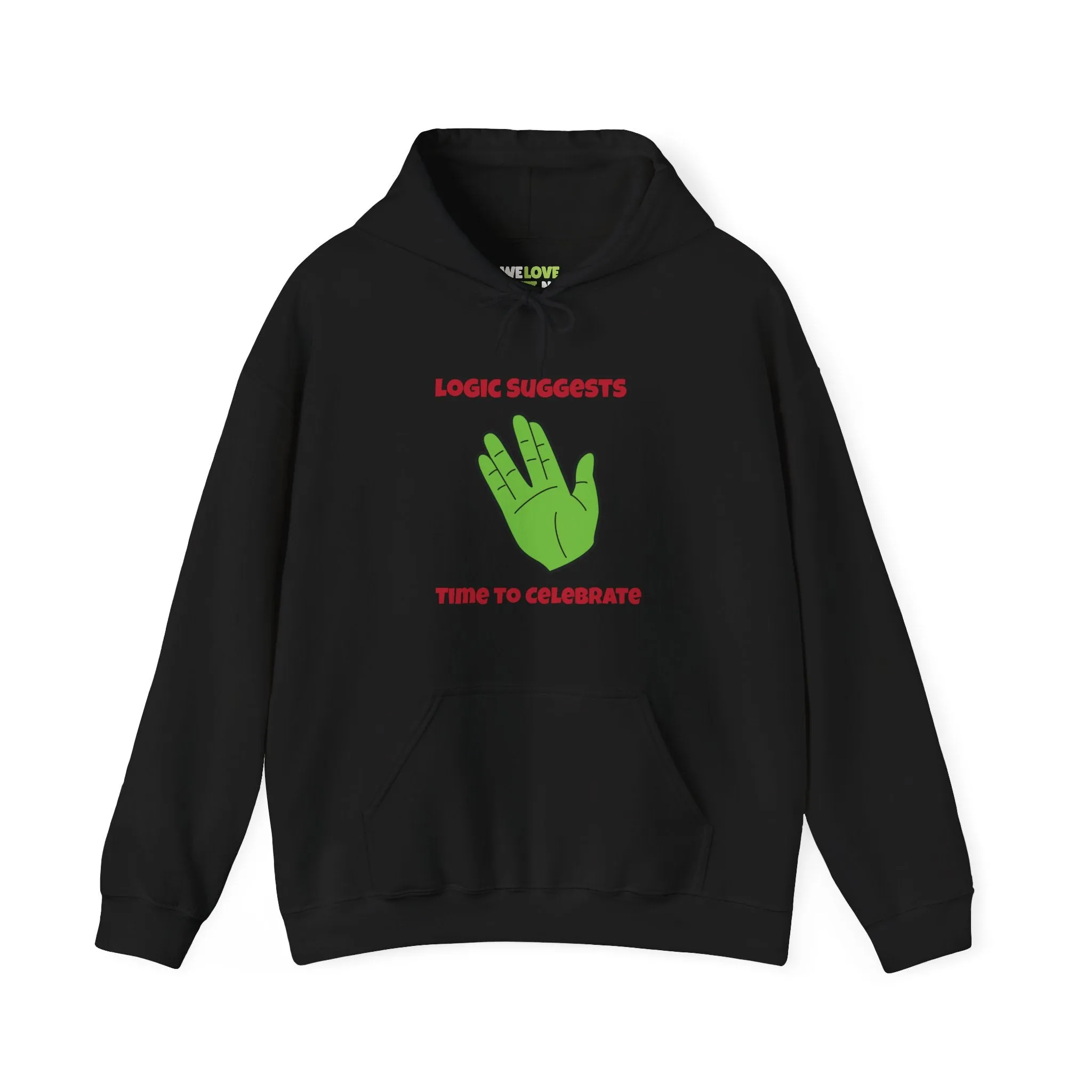 Logic Suggests Funny Spock Christmas Unisex Hoodie