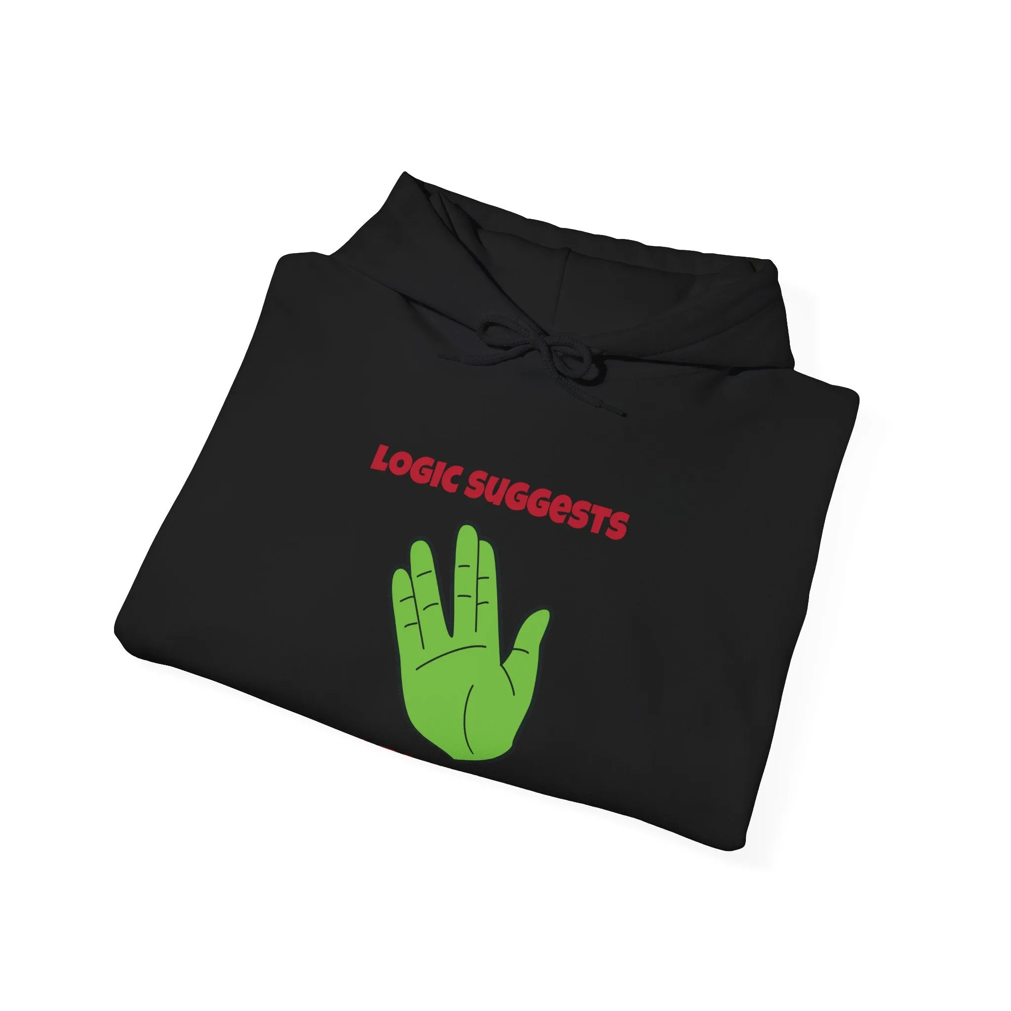 Logic Suggests Funny Spock Christmas Unisex Hoodie
