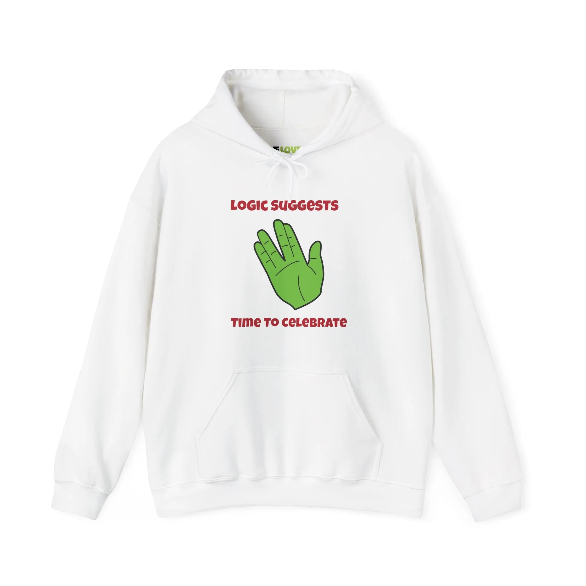 Logic Suggests Funny Spock Christmas Unisex Hoodie