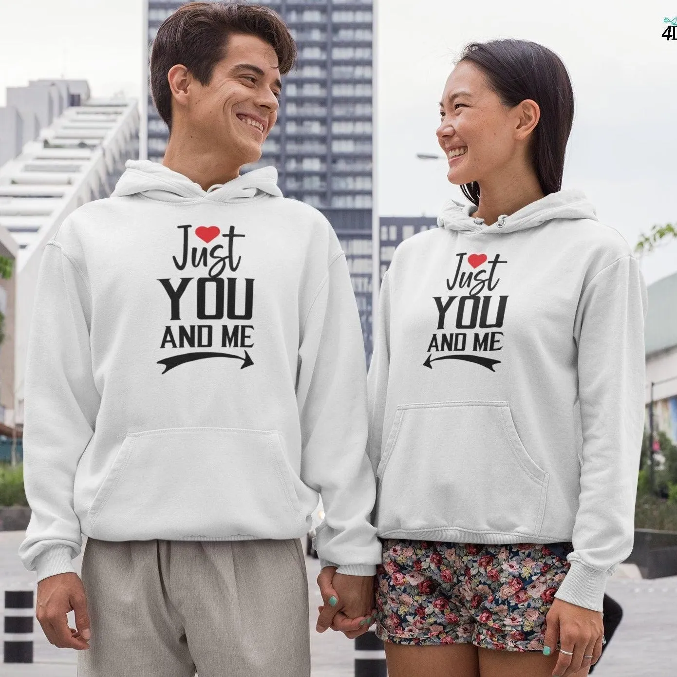 Matching Set: Just You & Me, Gift for Lovers, Cute Outfit for Couples, Valentine's Day