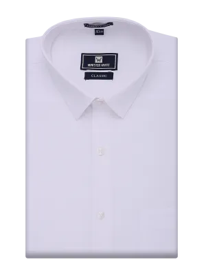 Mens Cotton Regular Fit White Shirt Classic