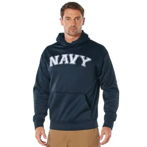 Military Navy Embroidered Hooded Sweatshirts