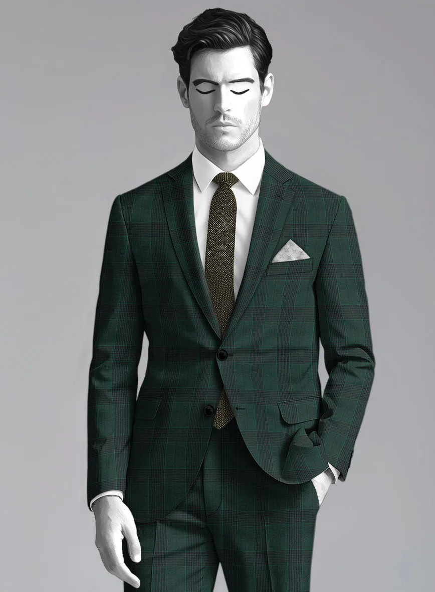 Napolean Devon Check Green Wool Jacket