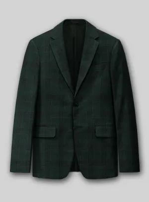 Napolean Devon Check Green Wool Jacket