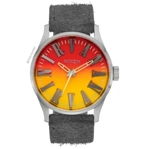 Nirvana Nixon "Sentry Leather" Watch - Unplug Fade - *Excluded from the Free Shipping Offer*