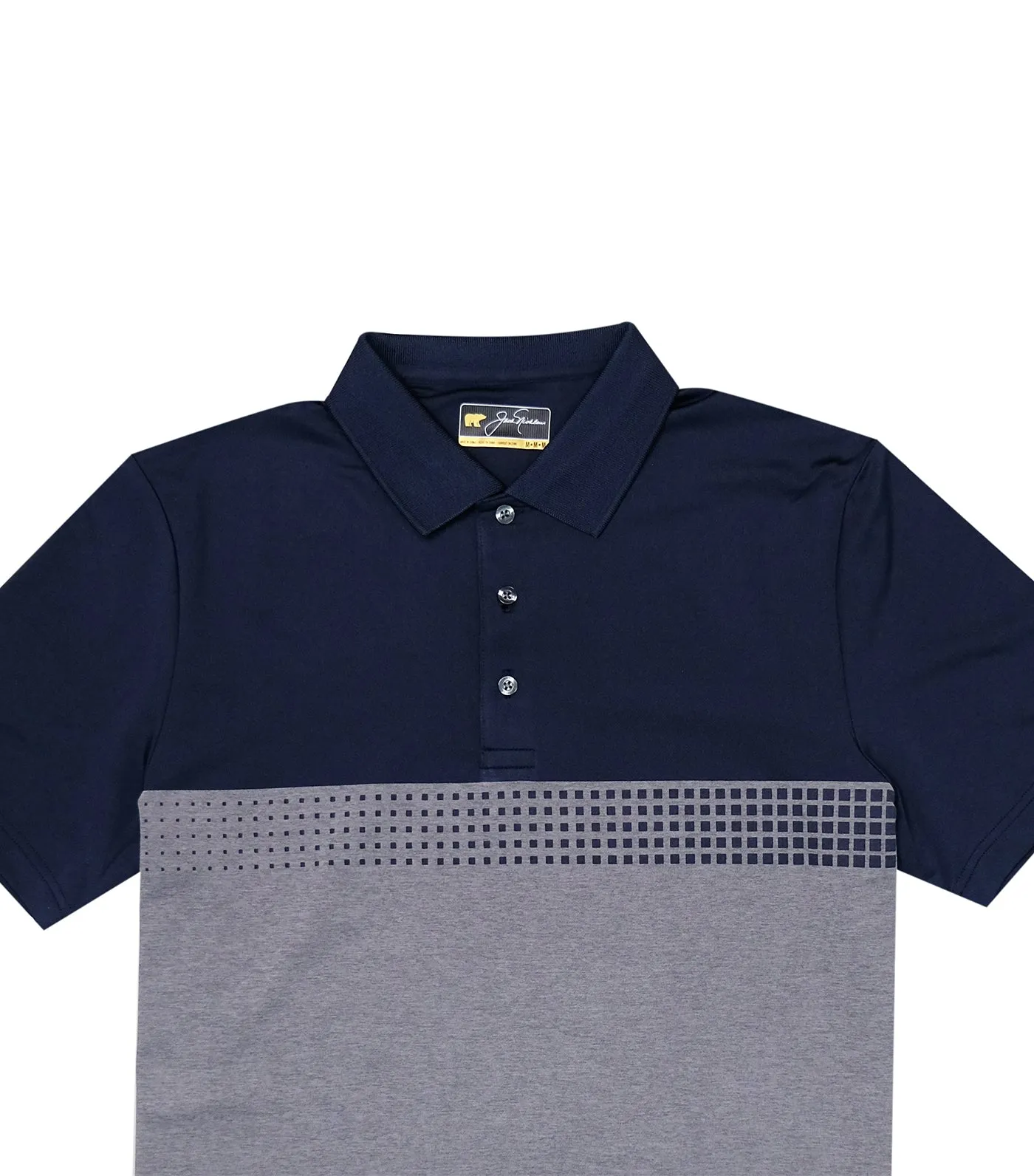 Ombre Chest Stripe Polo Classic Navy