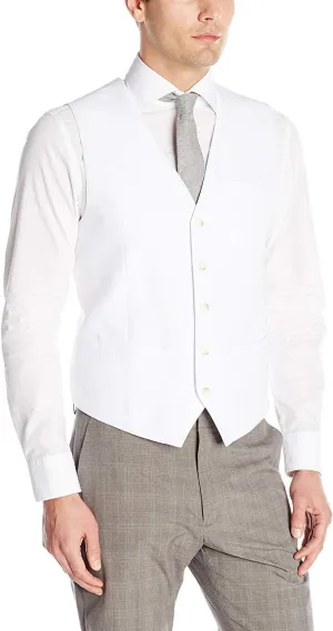Perry Ellis Men's Linen Suit Vest