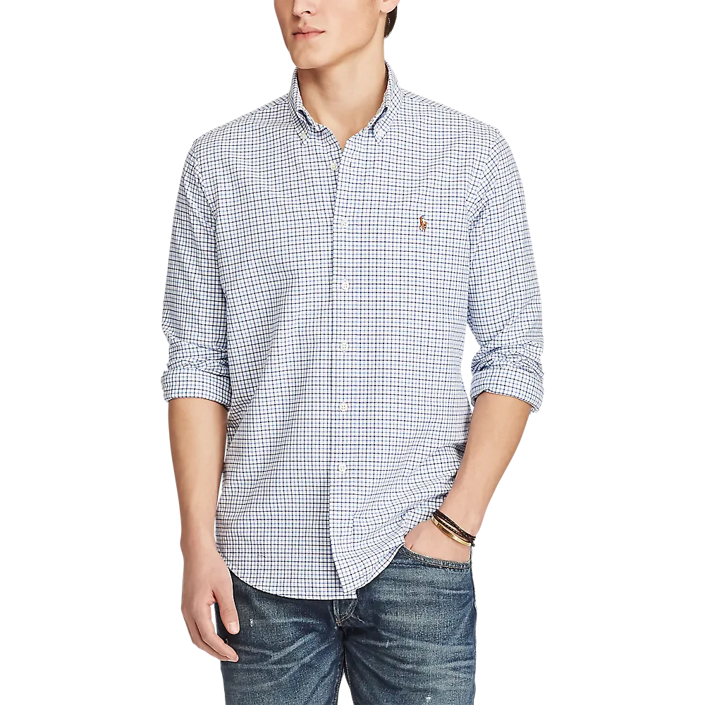 Polo Ralph Lauren Men’s Long Sleeve Plaid Sport Shirt – Classic Fit