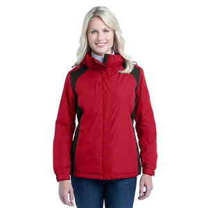 Port Authority Women's Rich Red/Black Barrier Jacket