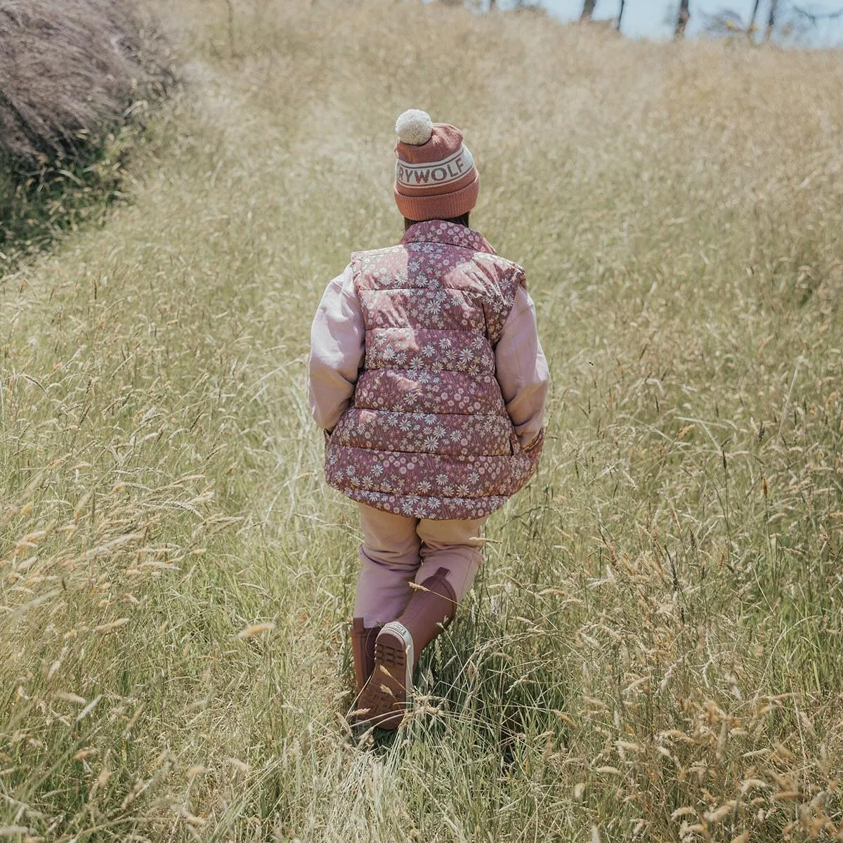 Reversible Vest Rosewood Floral