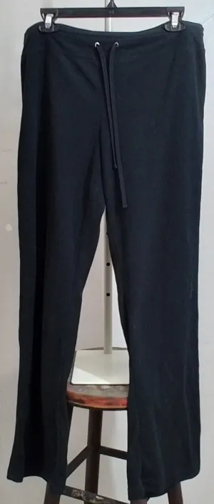 Tek-Gear Wide-Leg Black Sweatpants