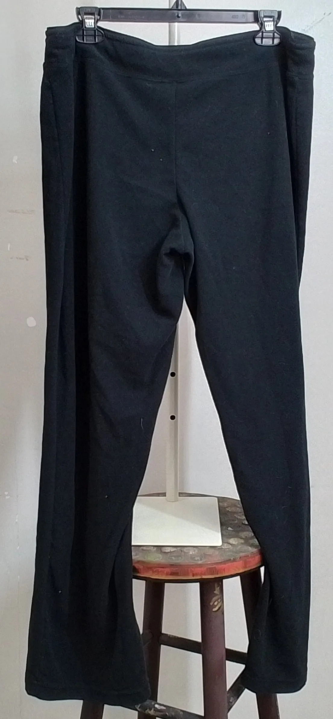 Tek-Gear Wide-Leg Black Sweatpants