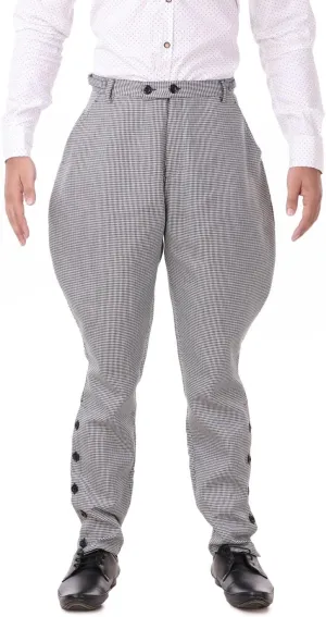 ThePirateDressing Steampunk Victorian Cosplay Costume Mens Archibald Jodhpur Pants Trousers C1326